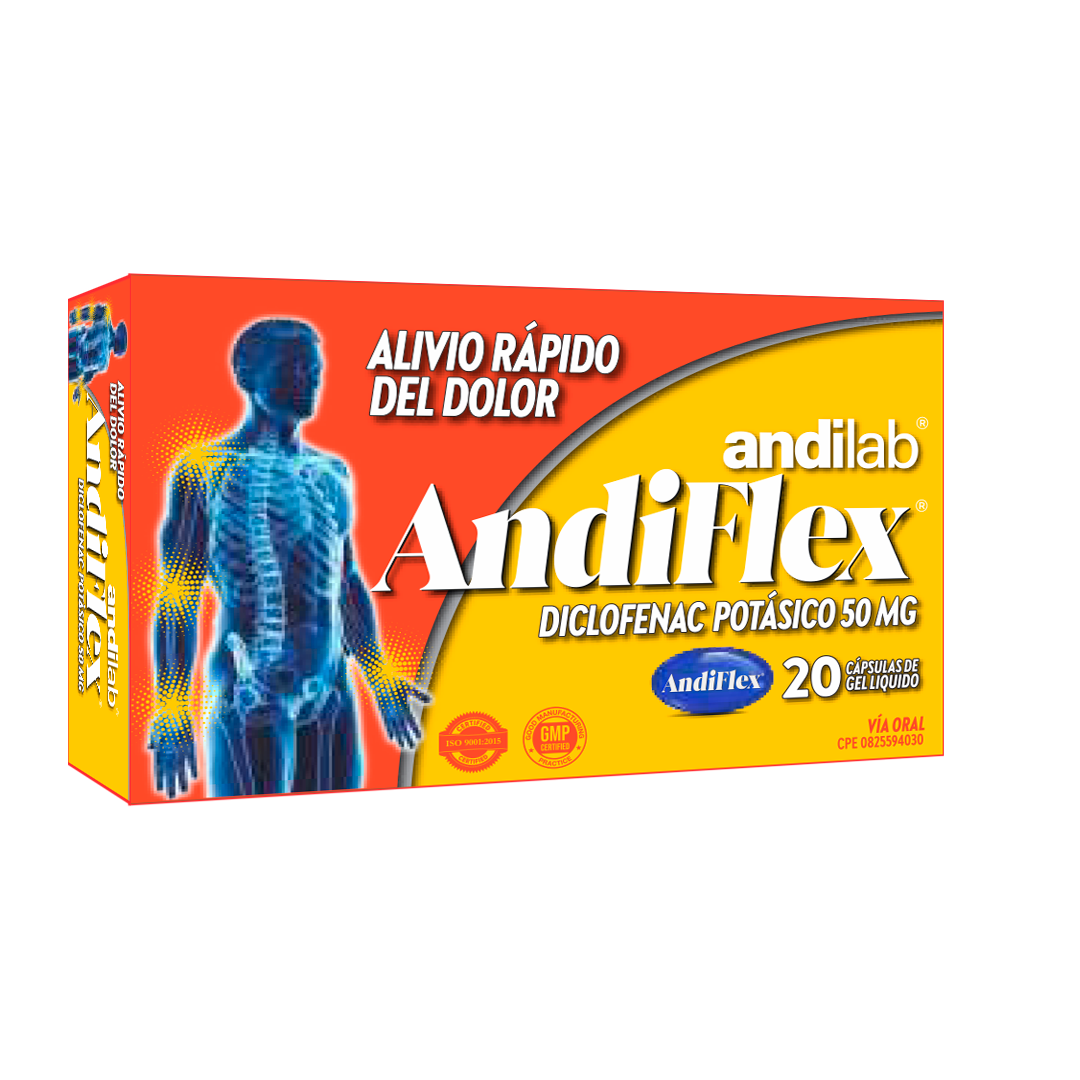 Andiflex® 50 mg Cápsulas de Gel Líquido