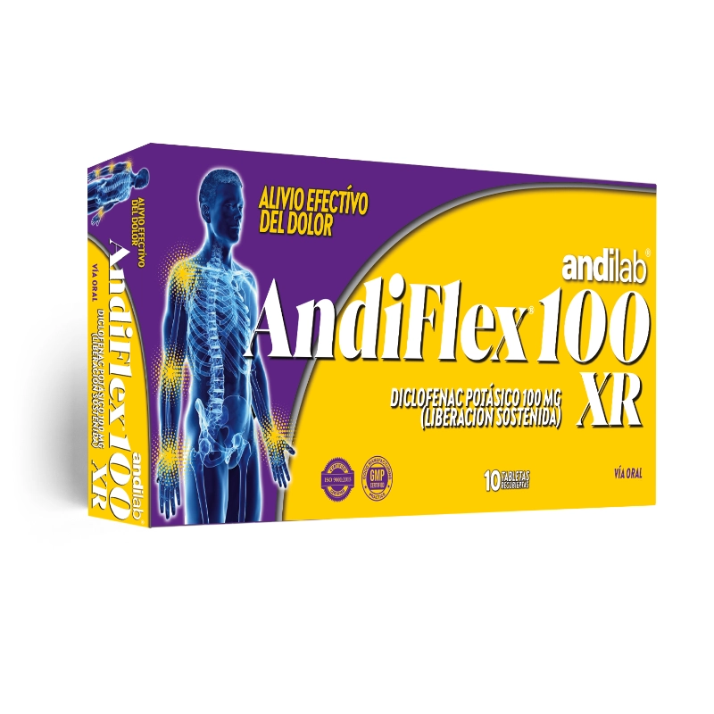 Andiflex® 100 XR 100 mg Tabletas Recubiertas de Liberación Sostenida.