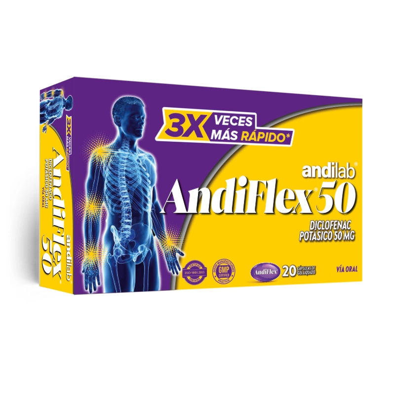 Andiflex® 50 mg Cápsulas de Gel Líquido