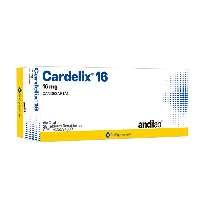 Cardelix® 16 mg Tabletas Recubiertas