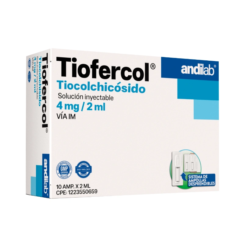 Tiofercol: 4 mg / 2 ml Solución Inyectable