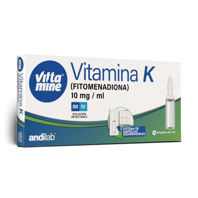 Vitamina K 10 mg / 3 ml Solución Inyectable.