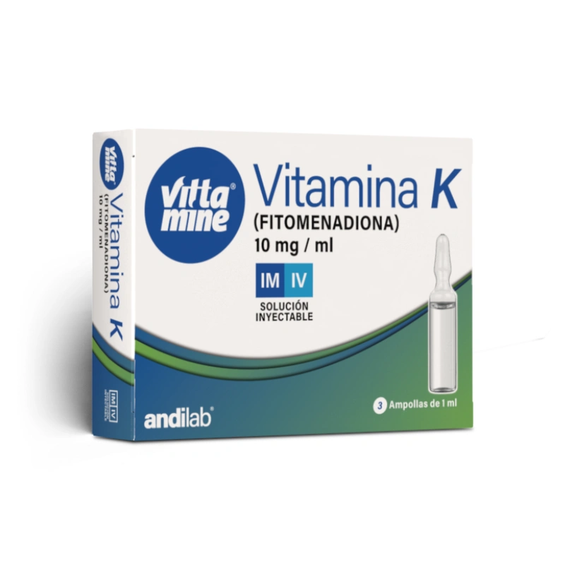 Vitamina K 10 mg / 3 ml Solución Inyectable.